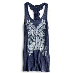 Guess Women's Blue and Navy Vest
